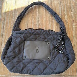 Steve Madden Black Quilted Shoulder Bag